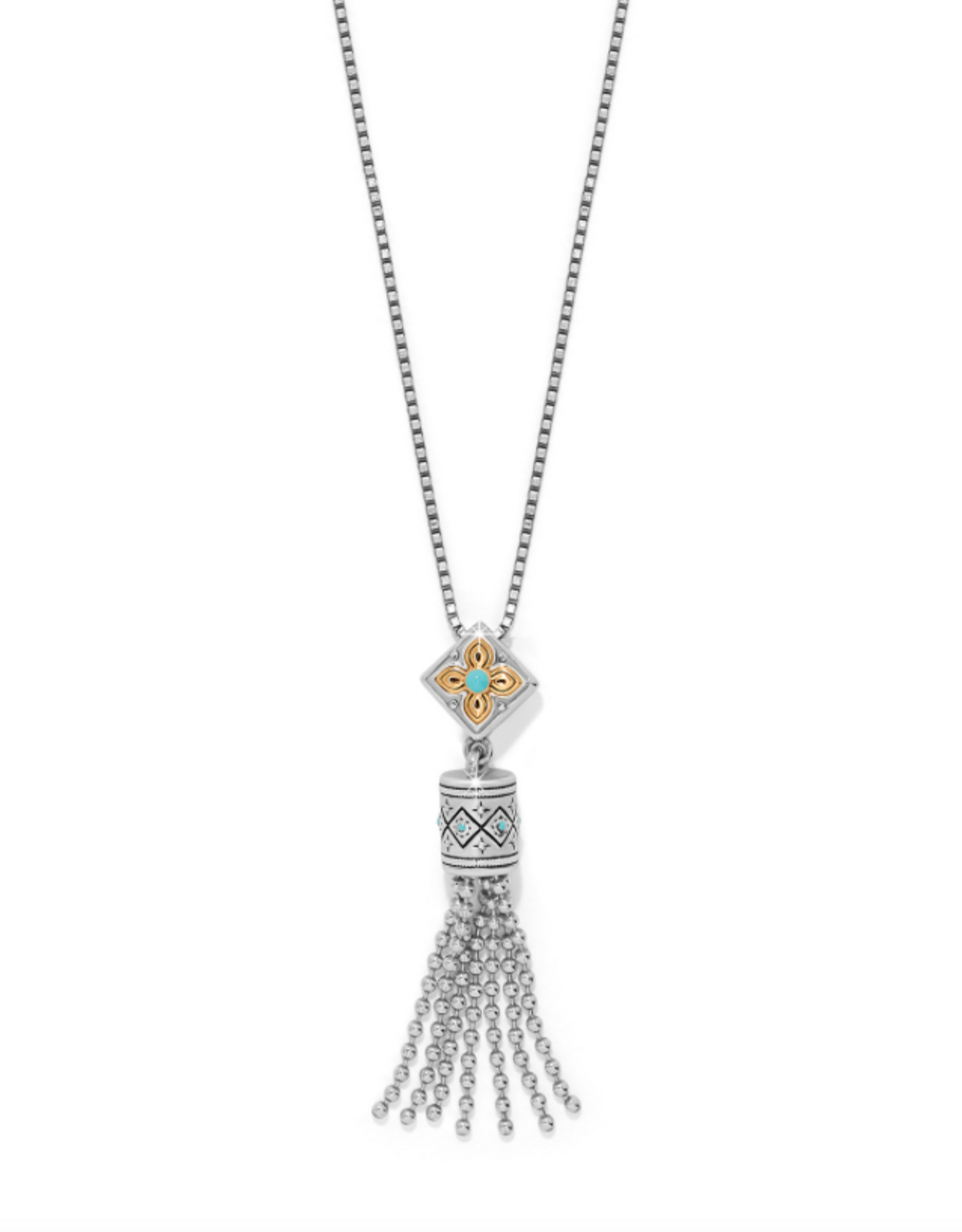 Mosaic Cerrillos Tassel Necklace