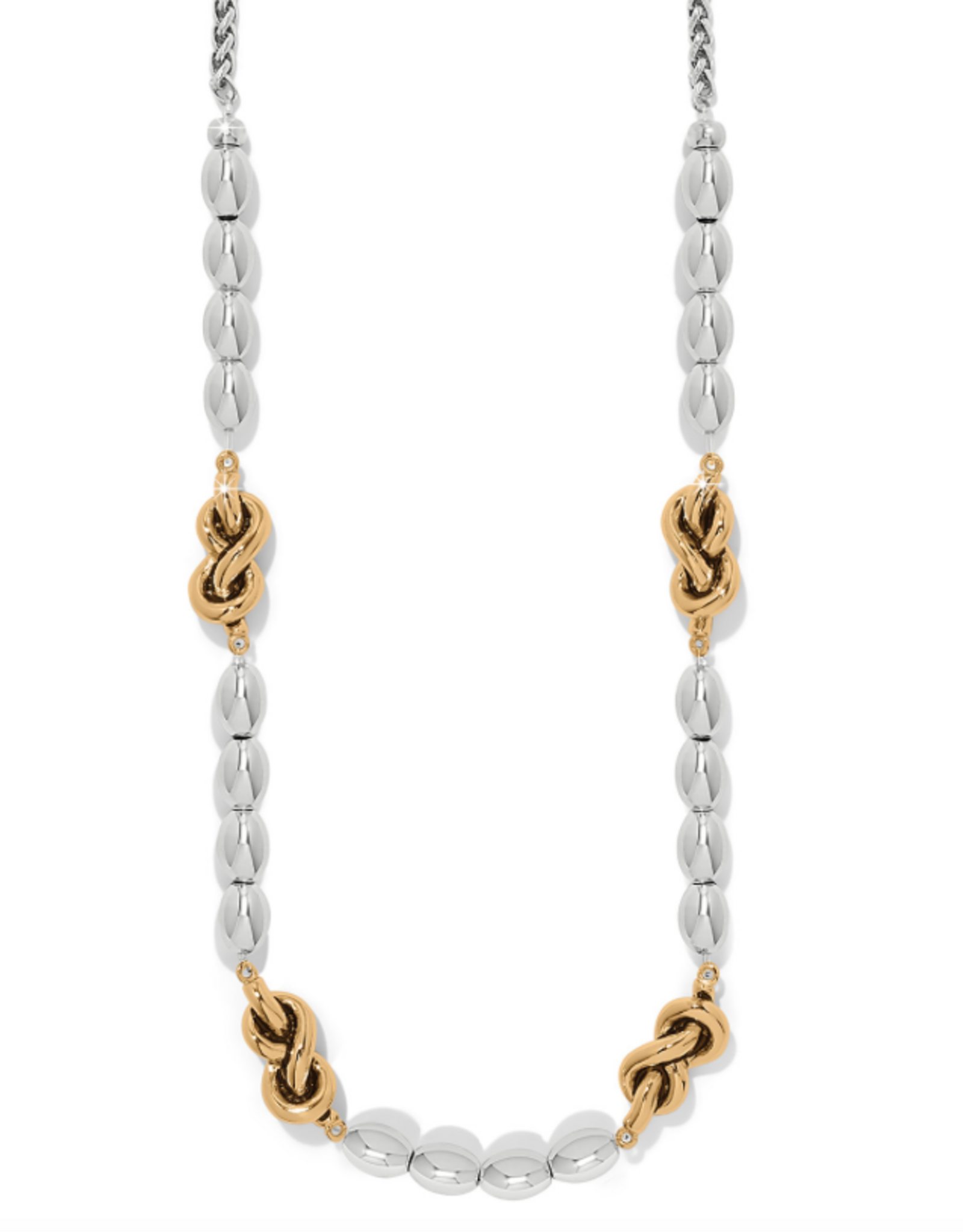 Interlok Single Knot Drops Collar Necklace