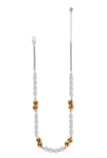 Interlok Single Knot Drops Collar Necklace