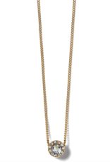 Illumina Solitaire Necklace Gold