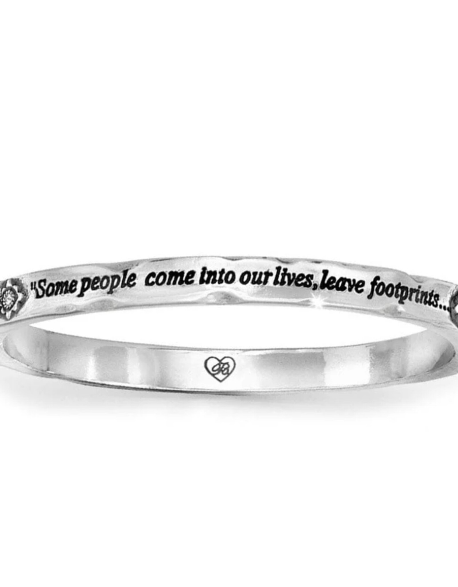 Footprints Hinged Bangle