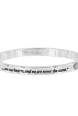 Footprints Hinged Bangle
