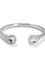 Meridian Aurora Petite Hinge Bangle Silver OS