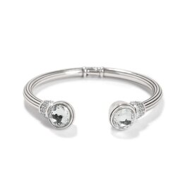 Meridian Aurora Petite Hinge Bangle Silver OS