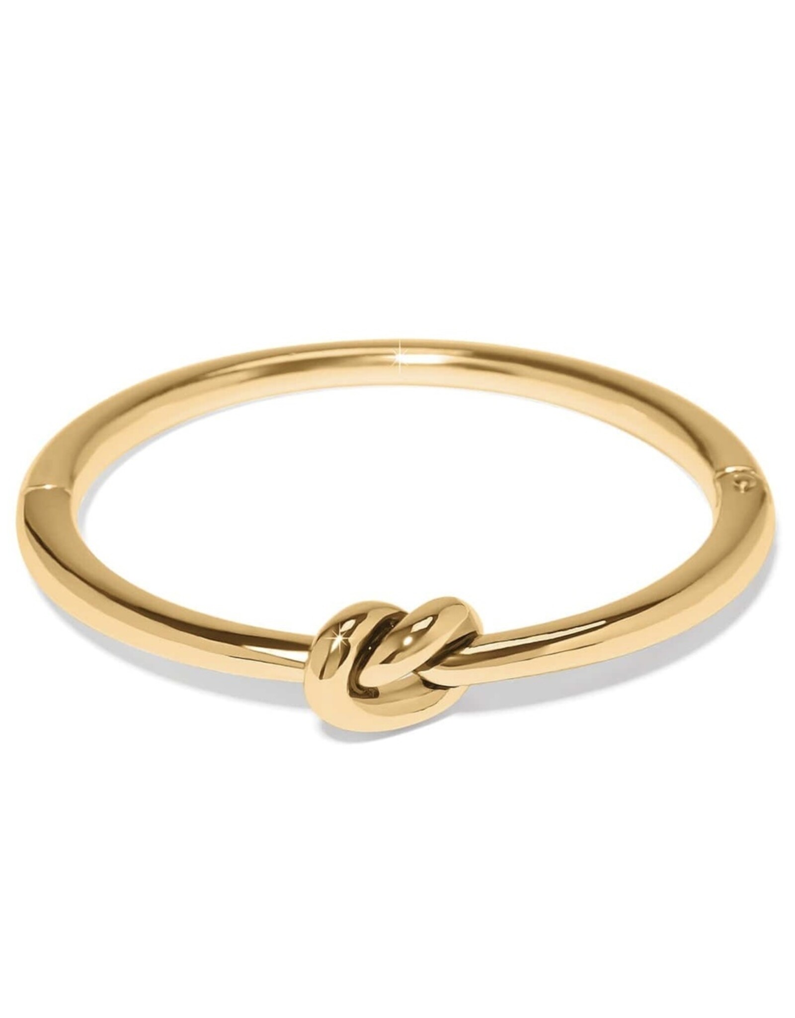 Interlok Single Knot Hinged Bangle Gold OS