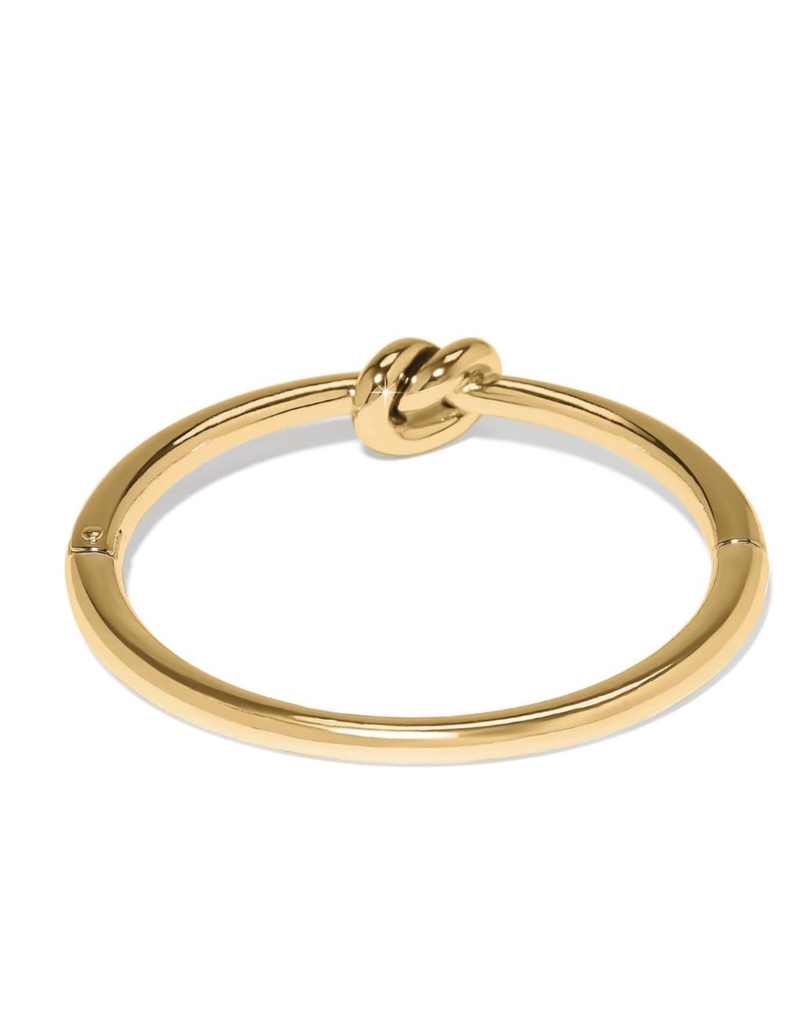 Interlok Single Knot Hinged Bangle Gold OS