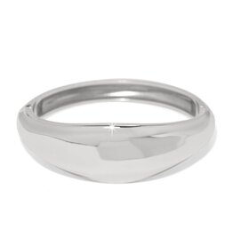 Cascade Lumina Hinged Bangle Silver