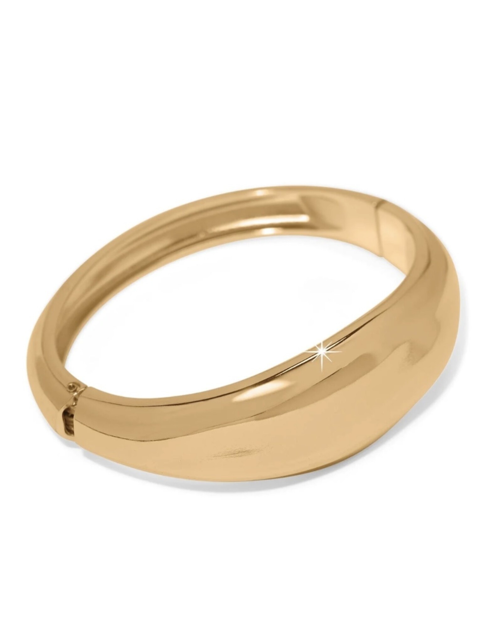 Cascade Lumina Hinged Bangle Gold