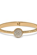 Illumina Celeste Dome Hinged Bangle Gold