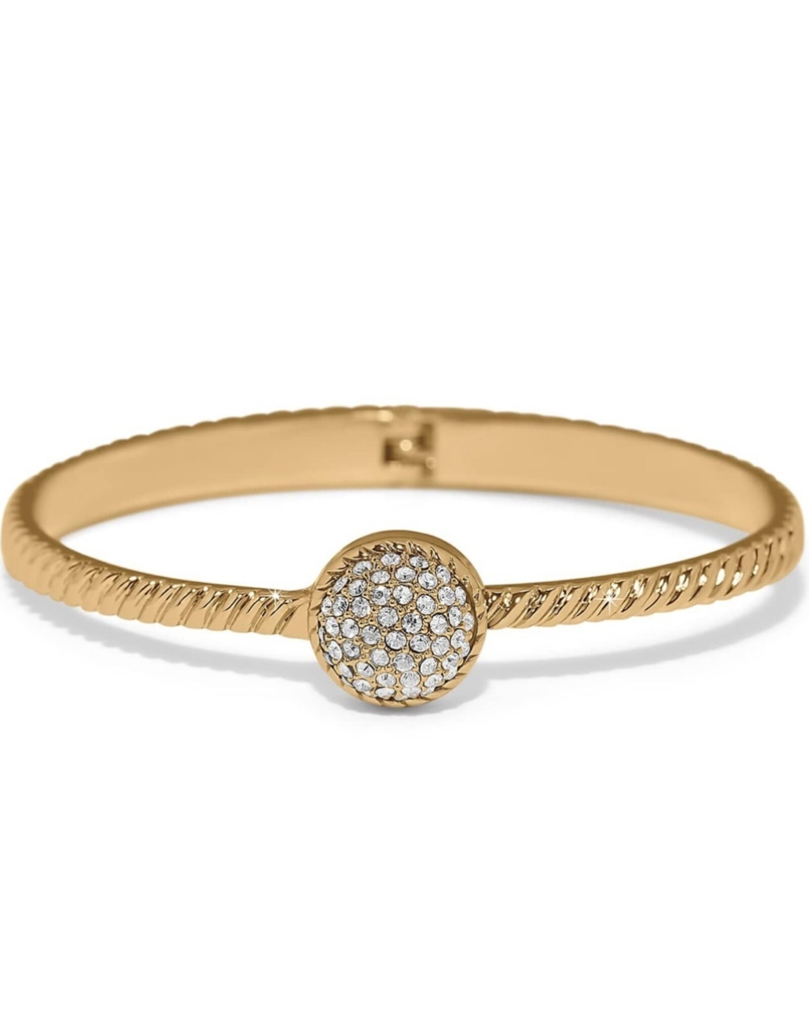 Illumina Celeste Dome Hinged Bangle Gold