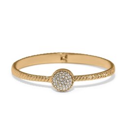 Illumina Celeste Dome Hinged Bangle Gold