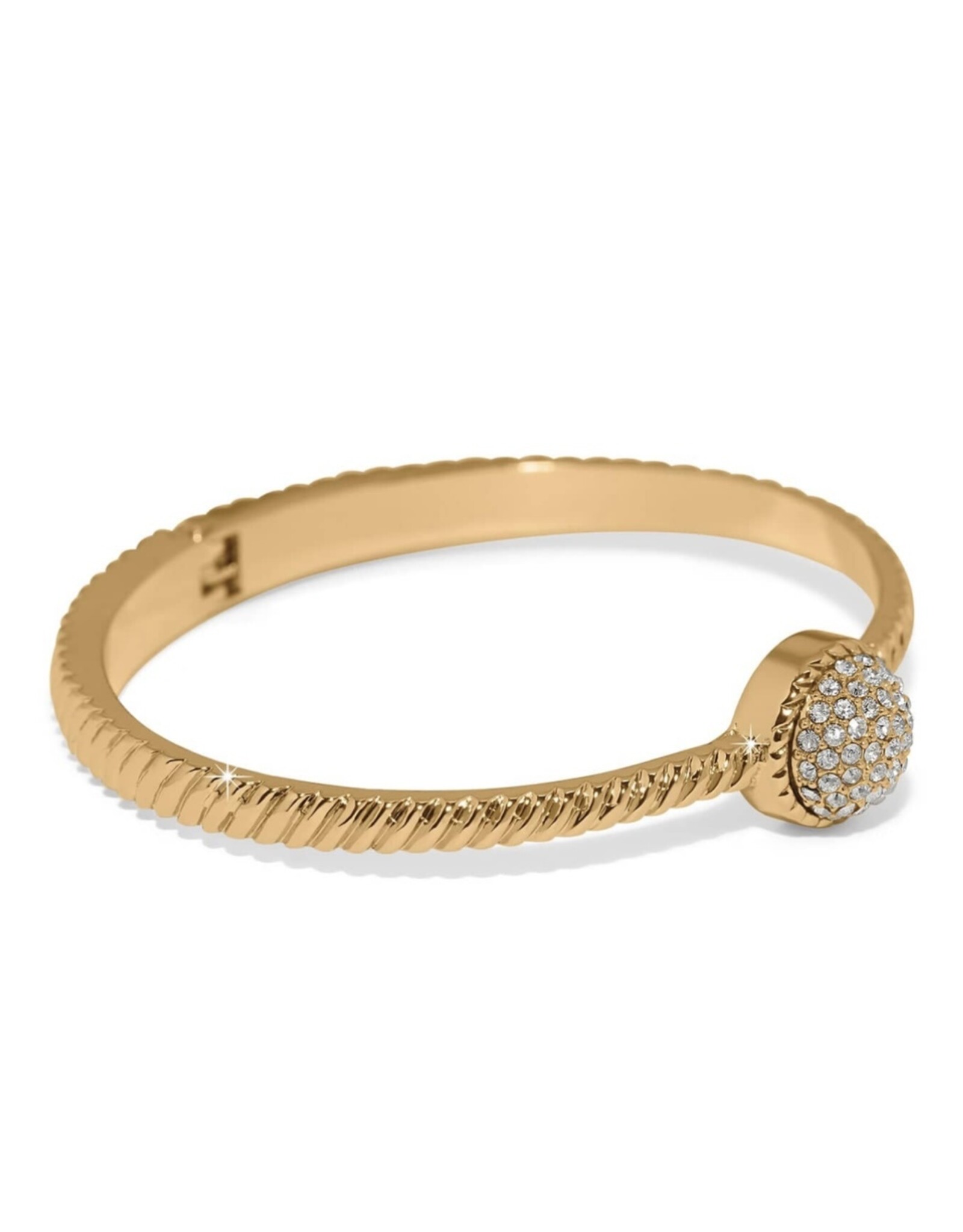 Illumina Celeste Dome Hinged Bangle Gold