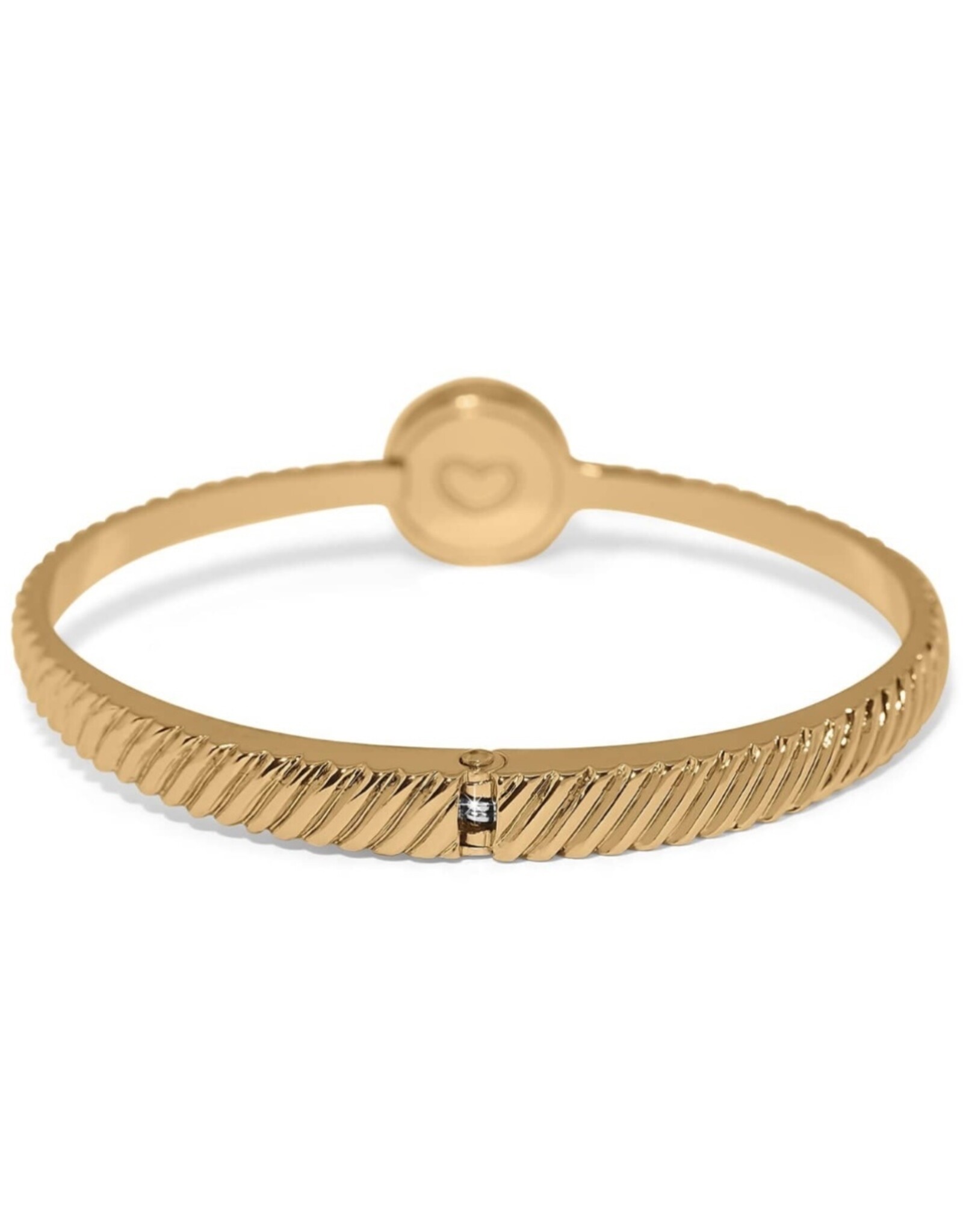 Illumina Celeste Dome Hinged Bangle Gold