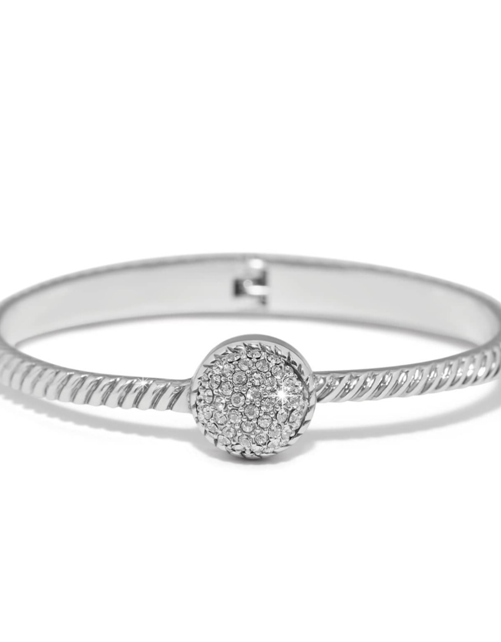 Illumina Celeste Dome Hinged Bangle Silver