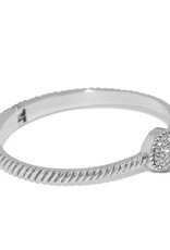 Illumina Celeste Dome Hinged Bangle Silver