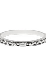 Pretty Tough Gem Hinged Bangle Silver-Crystal OS