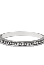 Pretty Tough Gem Hinged Bangle Silver-Crystal OS