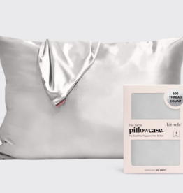 Satin Pillowcase Standard Silver