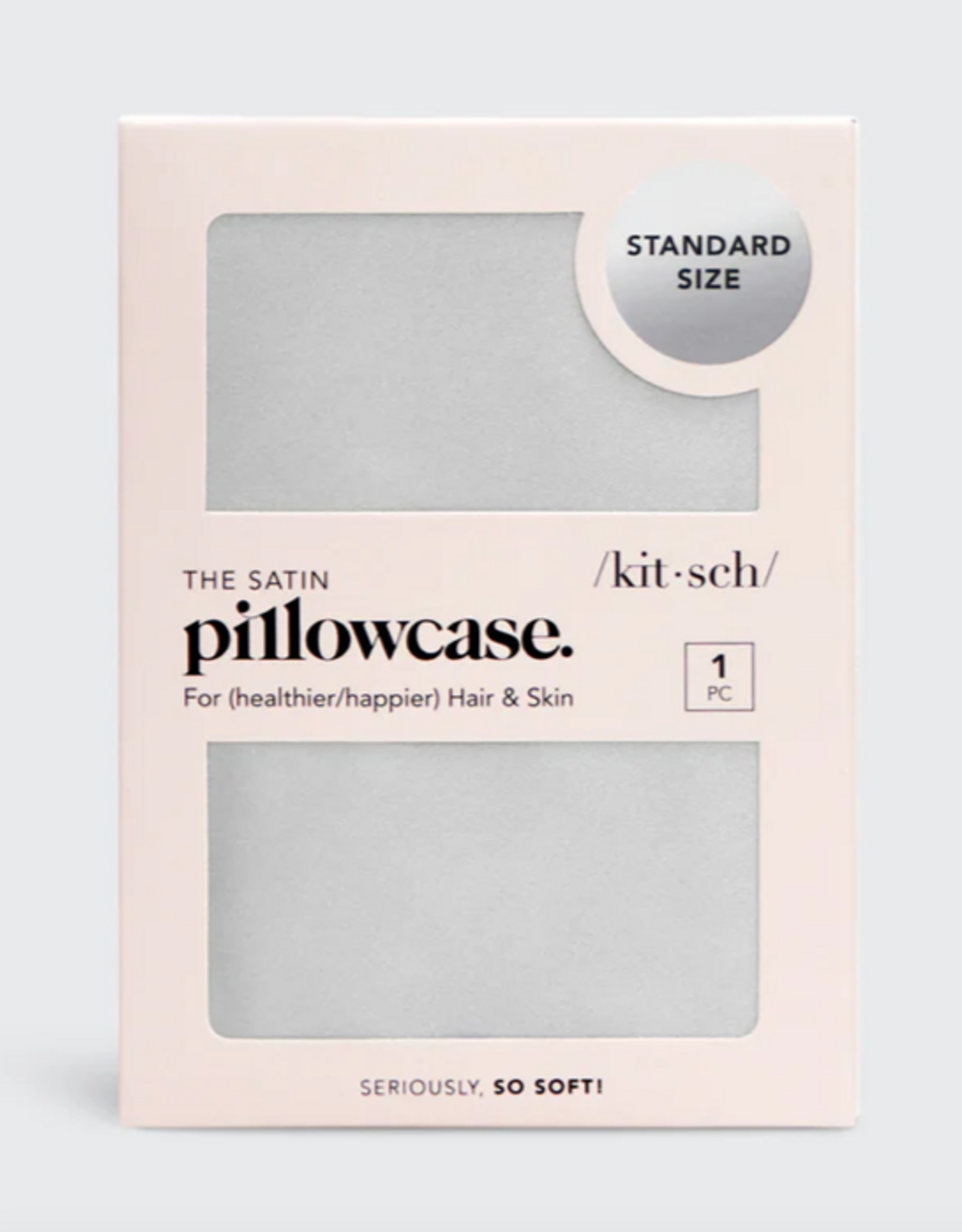 Satin Pillowcase Standard Silver