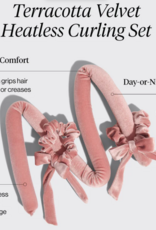 Terracotta Velvet Heatless Curling Set