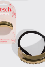 Holiday Metal Rhinestone Cloud Cuff MD