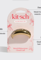 Holiday Metal Rhinestone Cloud Cuff MD