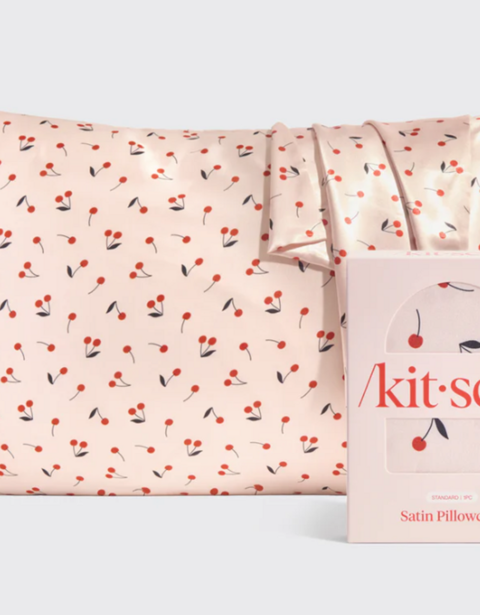 Satin Pillowcase Standard Cherry Print