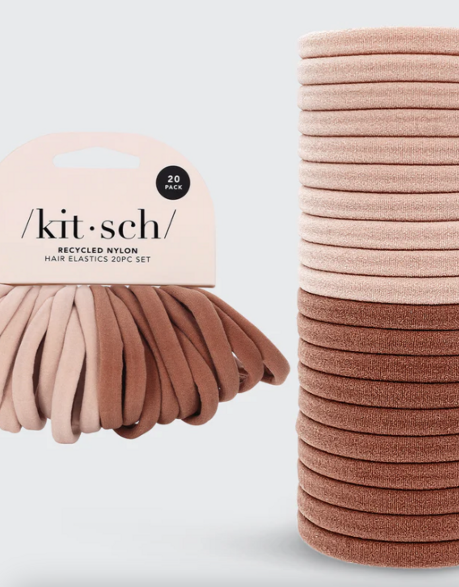 Eco-Friendly Nylon Elastics 20pc Set Blush