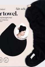 Quick Dry Hair Towel Eco Black