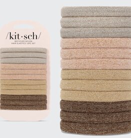 Nylon Elastics Medium Glitter Neutral 12pc