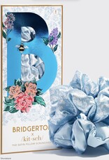 Satin Pillow Scrunchies Bridgerton Toile De Blue