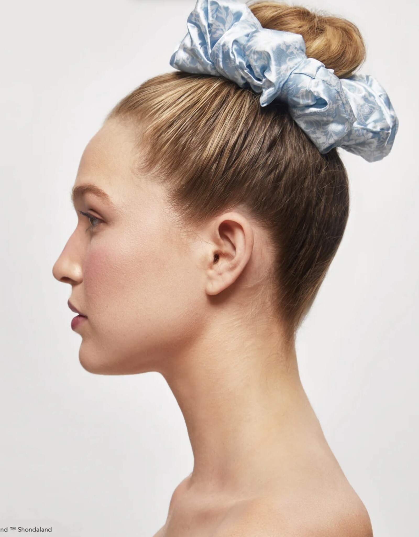 Satin Pillow Scrunchies Bridgerton Toile De Blue