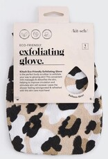 Eco-Friendly Exfoliating Glove Leopard