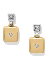 Meridian Etage 2 Tone Post Drop Earrings