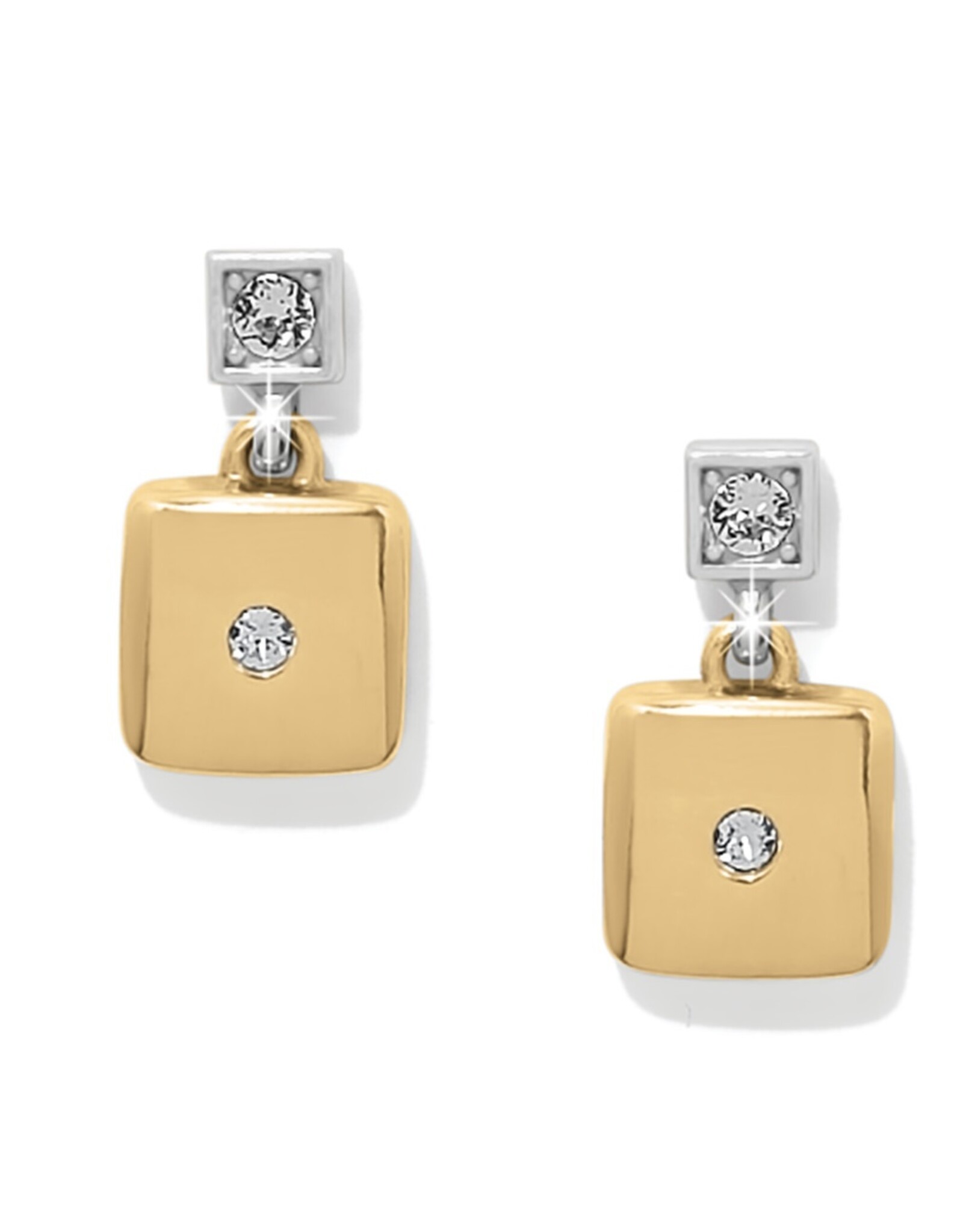 Meridian Etage 2 Tone Post Drop Earrings