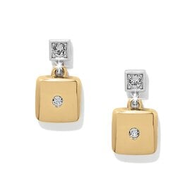 Meridian Etage 2 Tone Post Drop Earrings