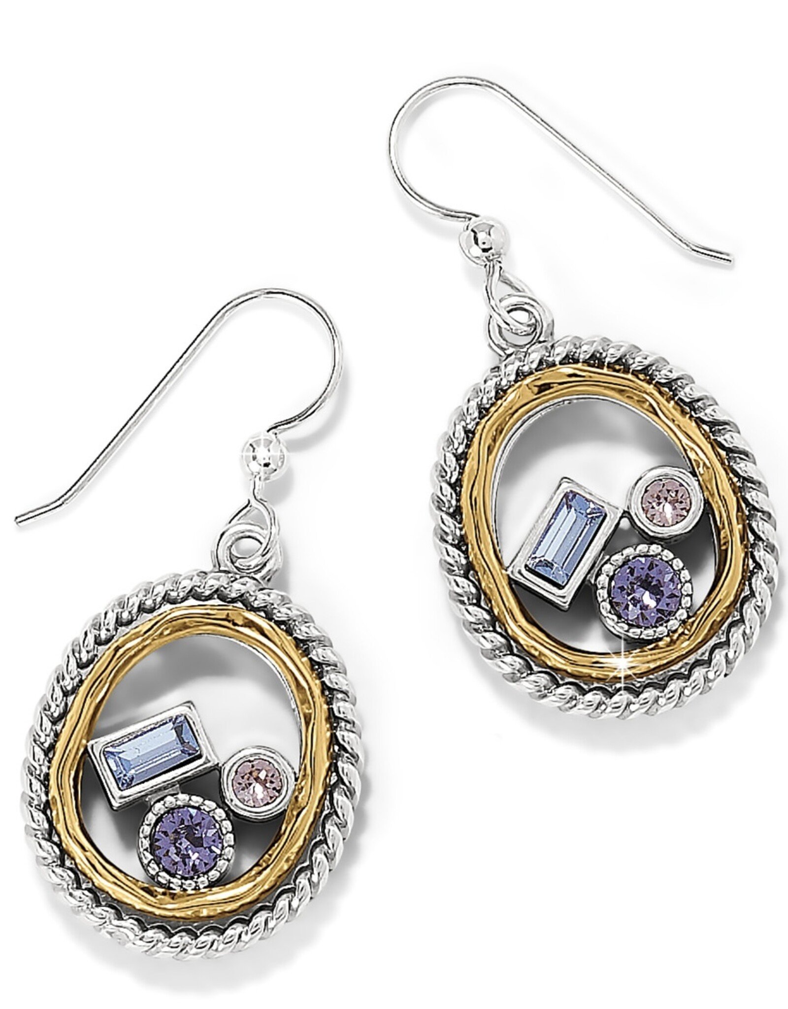 Halo Gleam French Wire Earrings