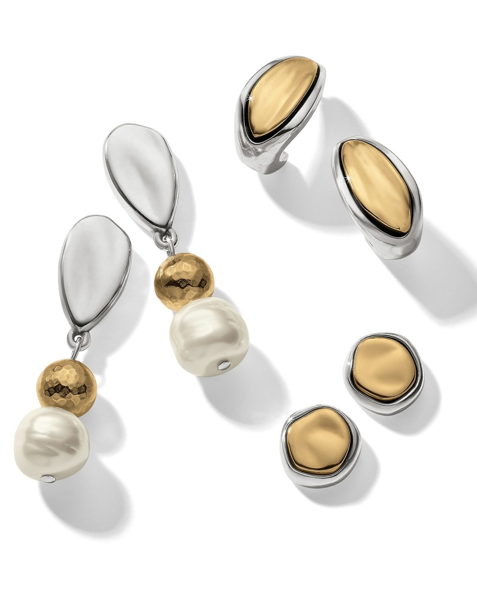 Cascade Round Post Earrings