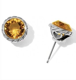 Topaz Iris Stud Earrings