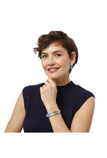 Inner Circle Silver Double Bangle