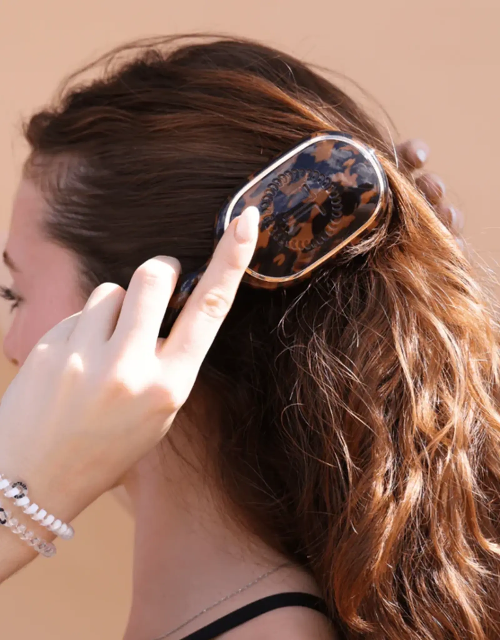 Teleties Mini Boar Bristle Brush-Tortoise