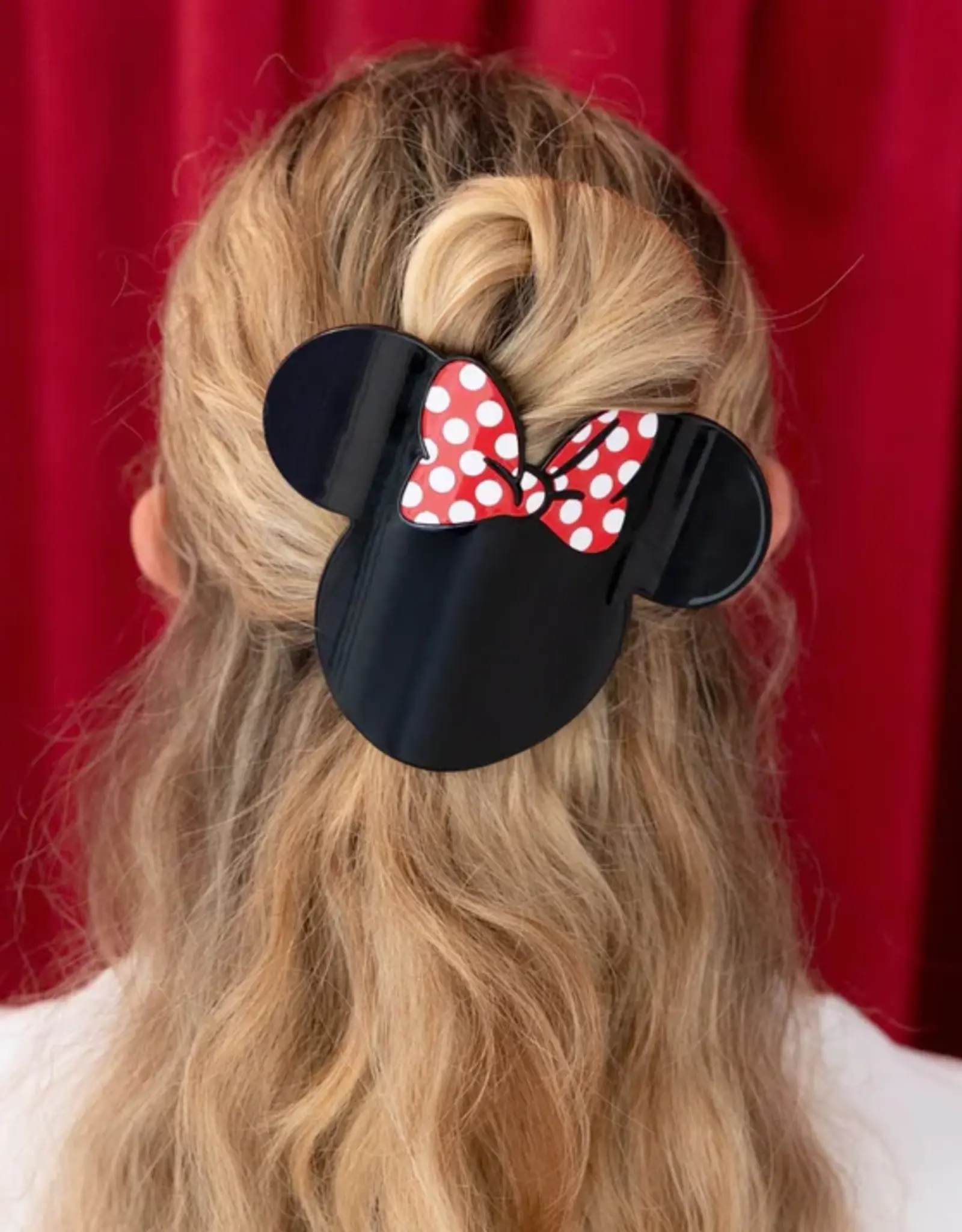 Teleties Flat Round Clip Minnie Mouse LG