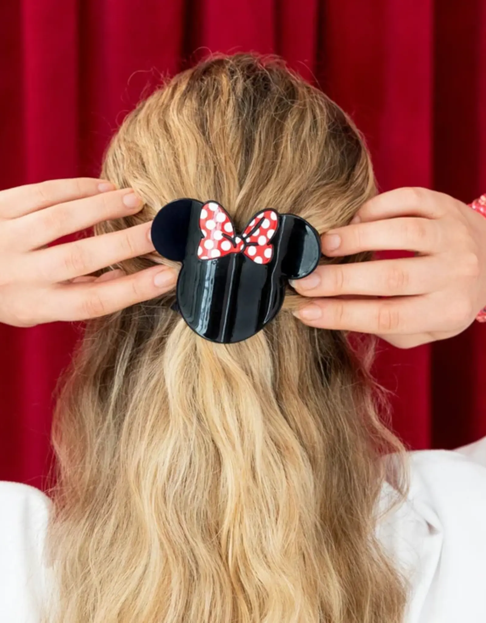 Teleties Flat Round Clip Minnie Mouse SM