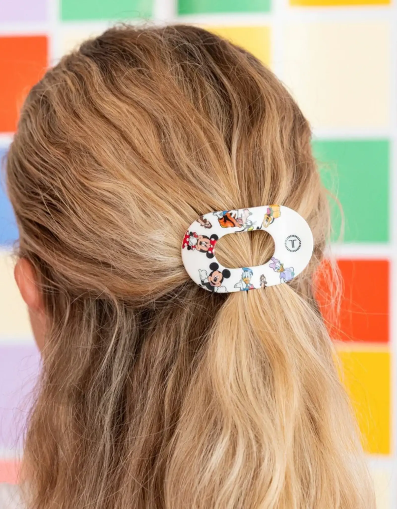 Teleties Flat Round Clip Mickey & Friends Tiny