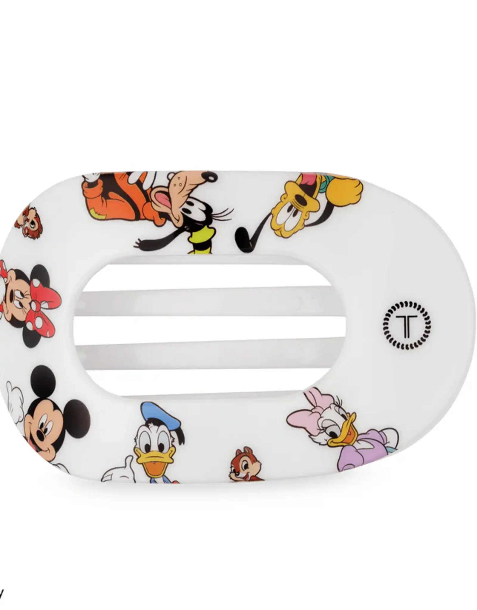 Teleties Flat Round Clip Mickey & Friends LG