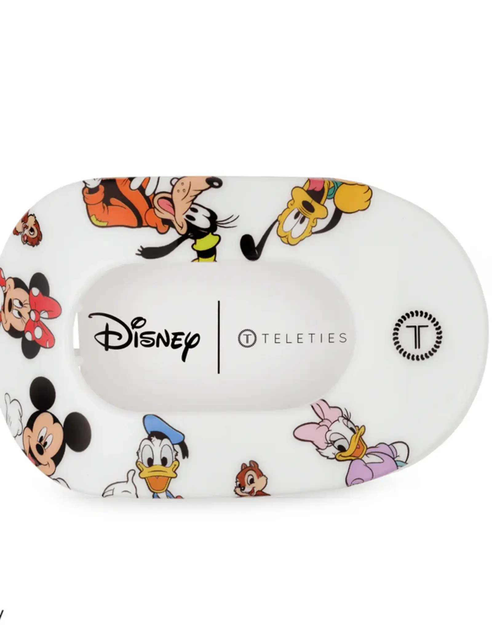 Teleties Flat Round Clip Mickey & Friends LG