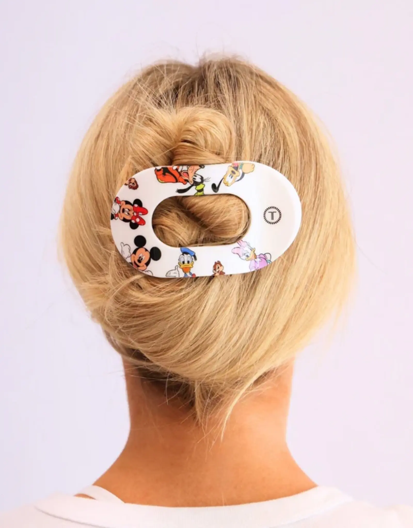 Teleties Flat Round Clip Mickey & Friends LG