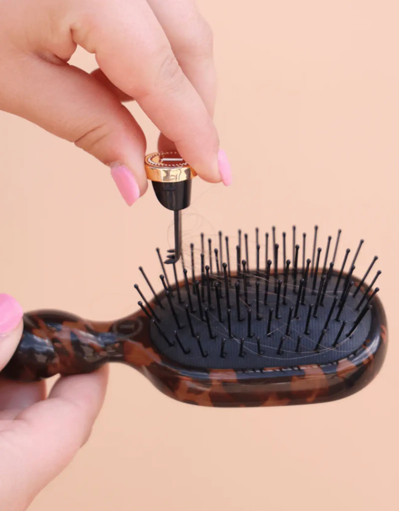 Teleties Mini Detangler Brush For Medium Hair-Tortoise