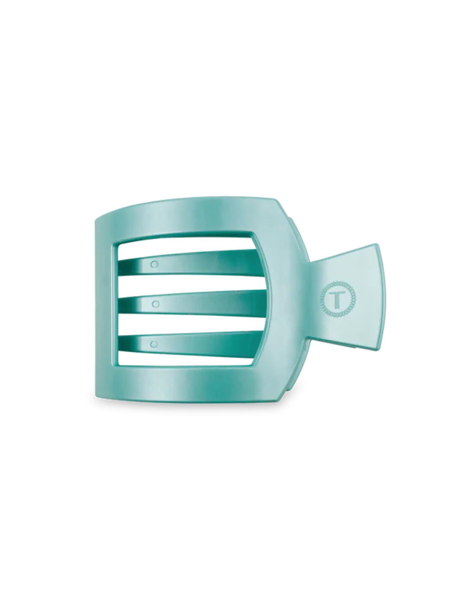 Teleties Flat Square Clip Totally Turquoise SM