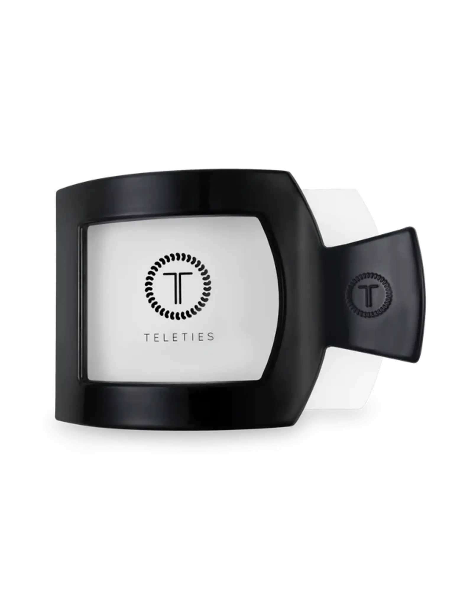Teleties Flat Square Clip Jet Black SM
